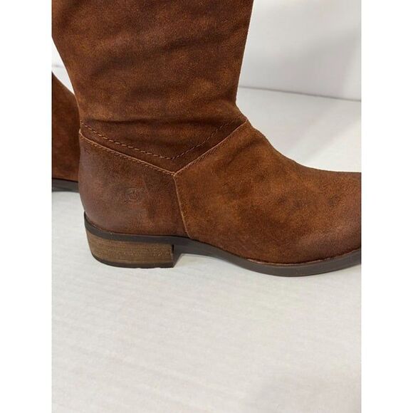 Born Hayden NWB Sz 8W Extended Calf Rust Tobacco Distressed Leather Knee High Bo - Picture 13 of 13
